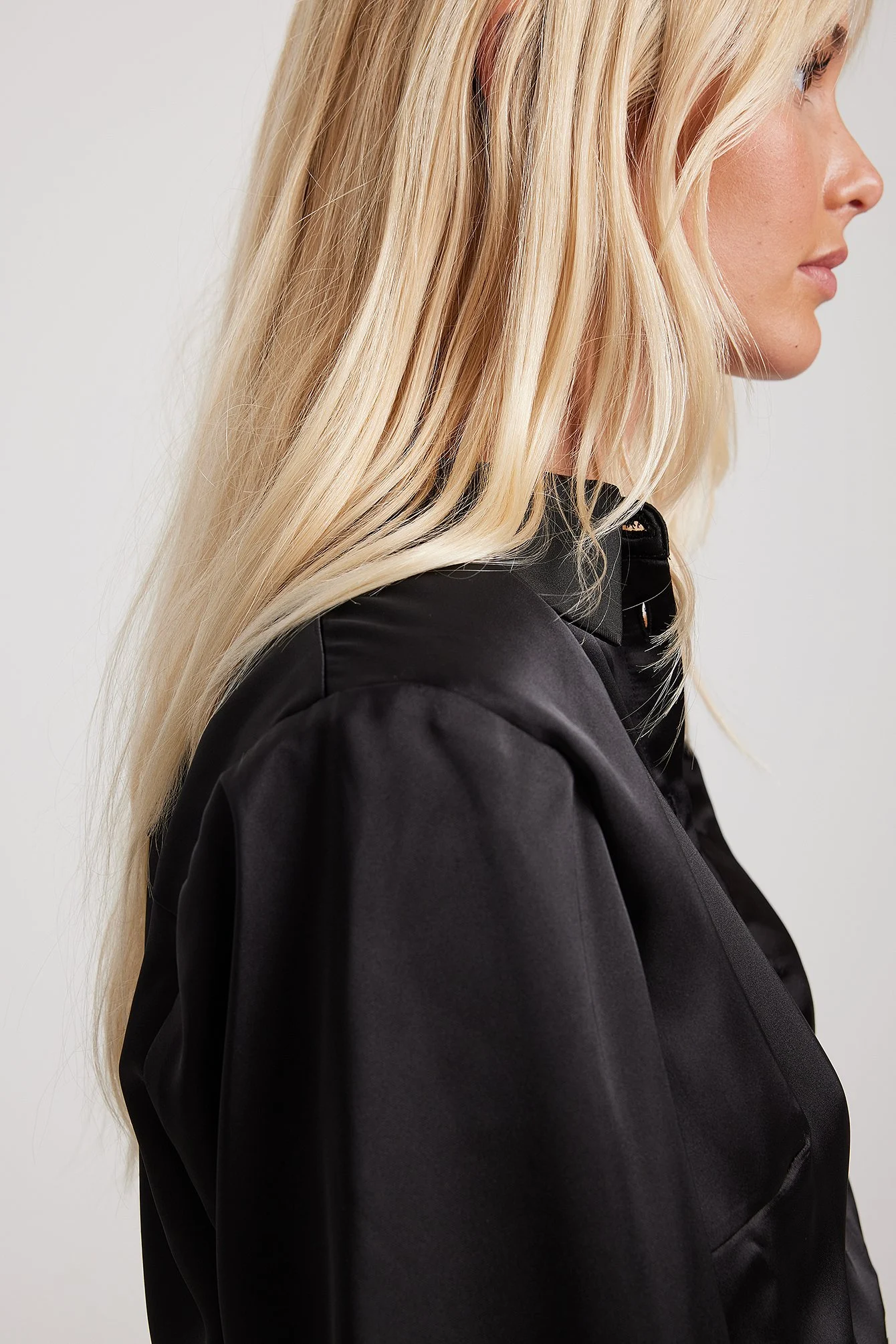 Satin-Shirt-Minikleid