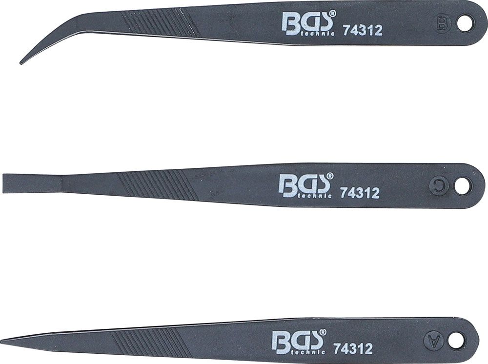 BGS technic Kunststoff-Pinzetten-Satz 3-teilig kaufen | Bike-Discount