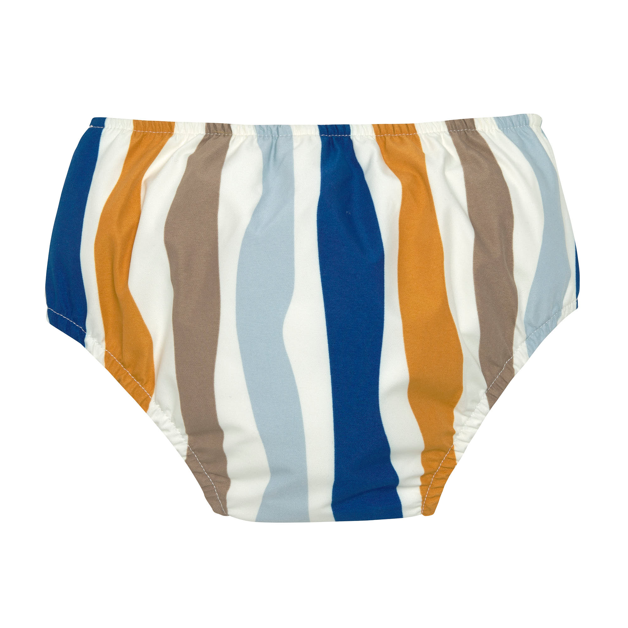 Schwimmwindel Baby - Wellen, Blau Weiß
