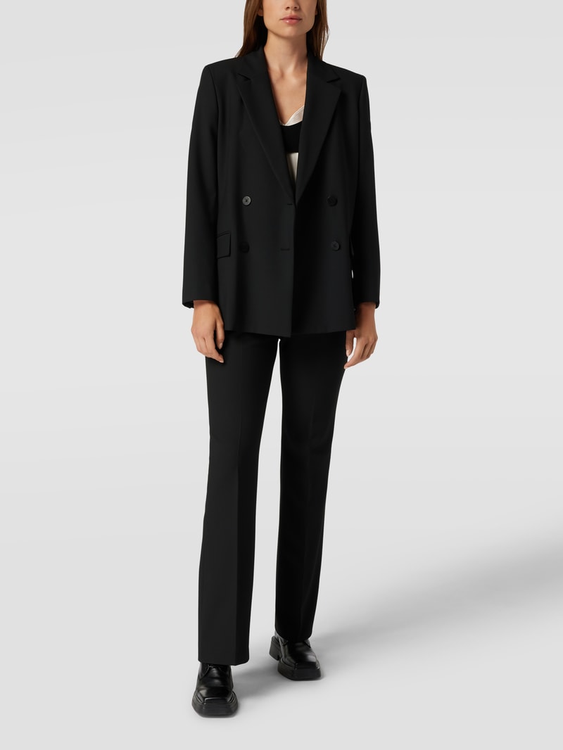 Blazer mit Reverskragen Modell 'AVANI' in schwarz