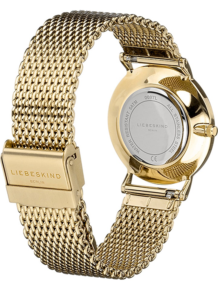Liebeskind Quarzuhr in Gold/ Schwarz günstig kaufen onesize