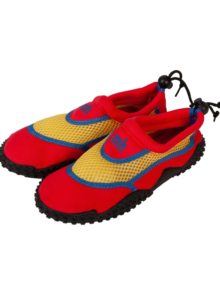 mh michael heinen Kinder Strandschuhe, Badeschuh in rot-gelb-blau günstig kaufen