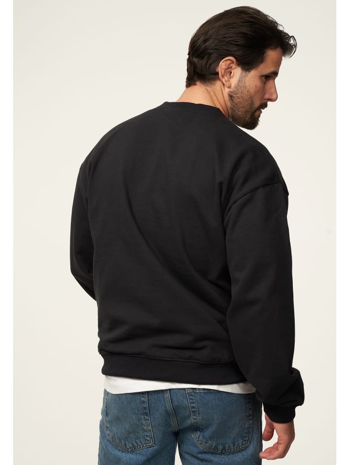 SOULSTAR Sweatshirt - S2AGEO Oversize Pullover Crew-Neck Sweater in Black günstig kaufen