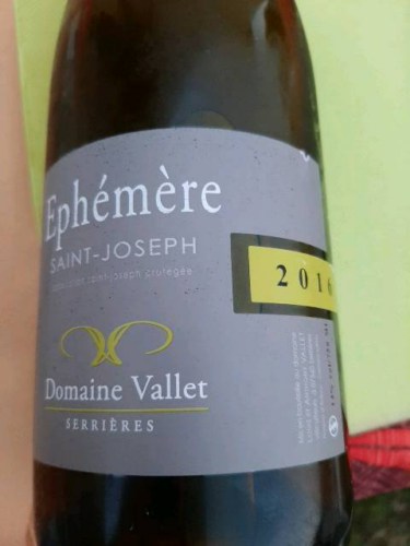 Domaine ValletEphémère Saint Joseph 2019