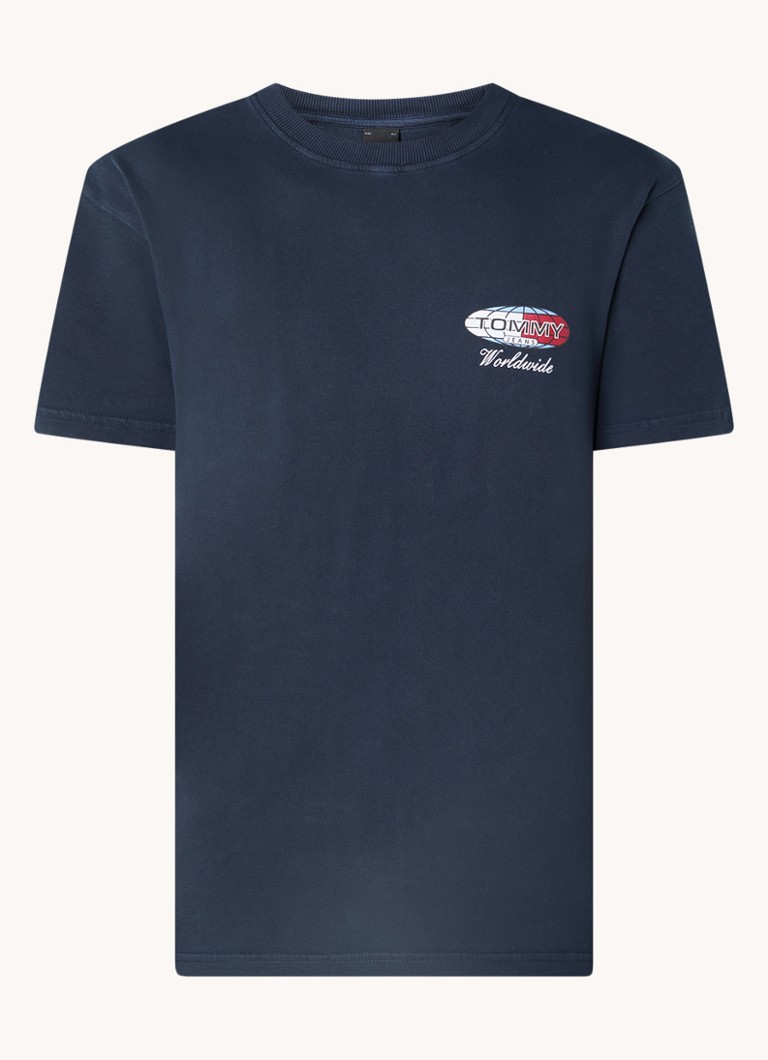 Tricou Tommy Hilfiger cu imprimeu față-verso