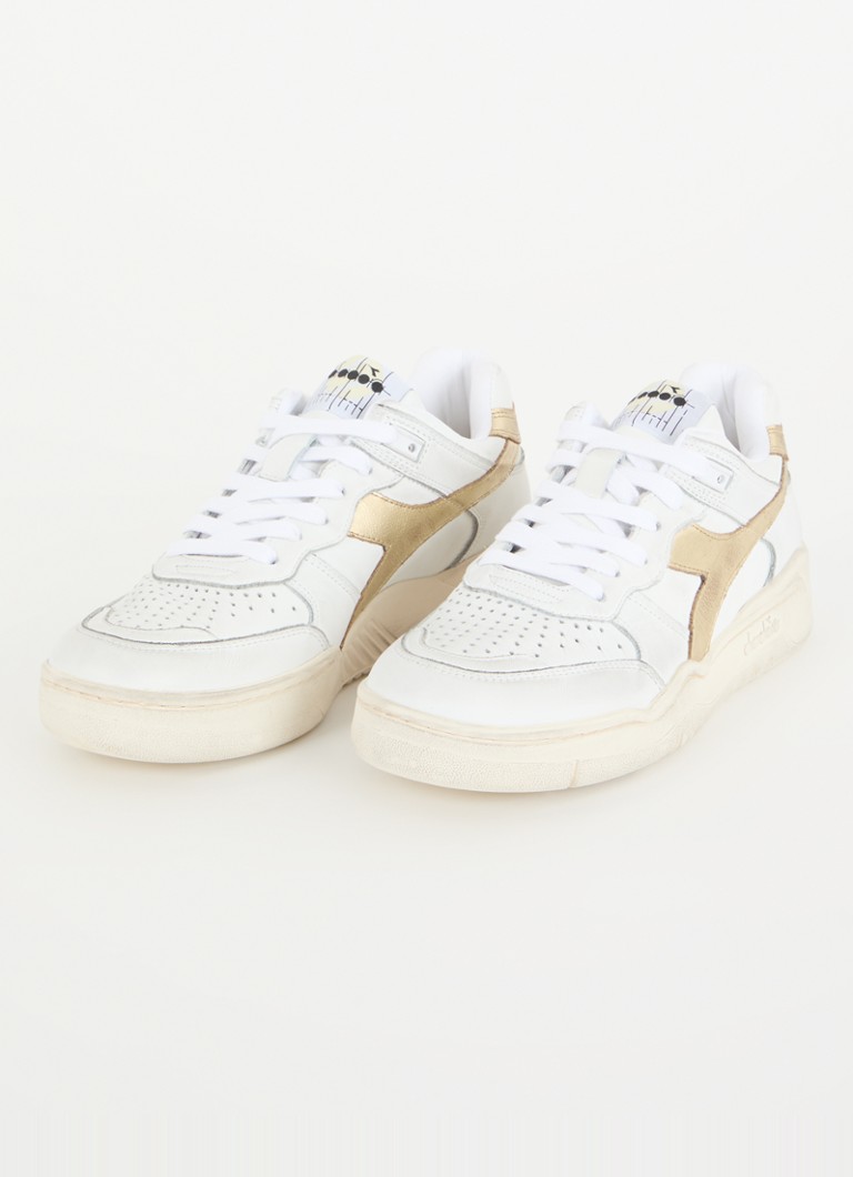 Použité kožené tenisky Diadora B.560 s kovovými detaily