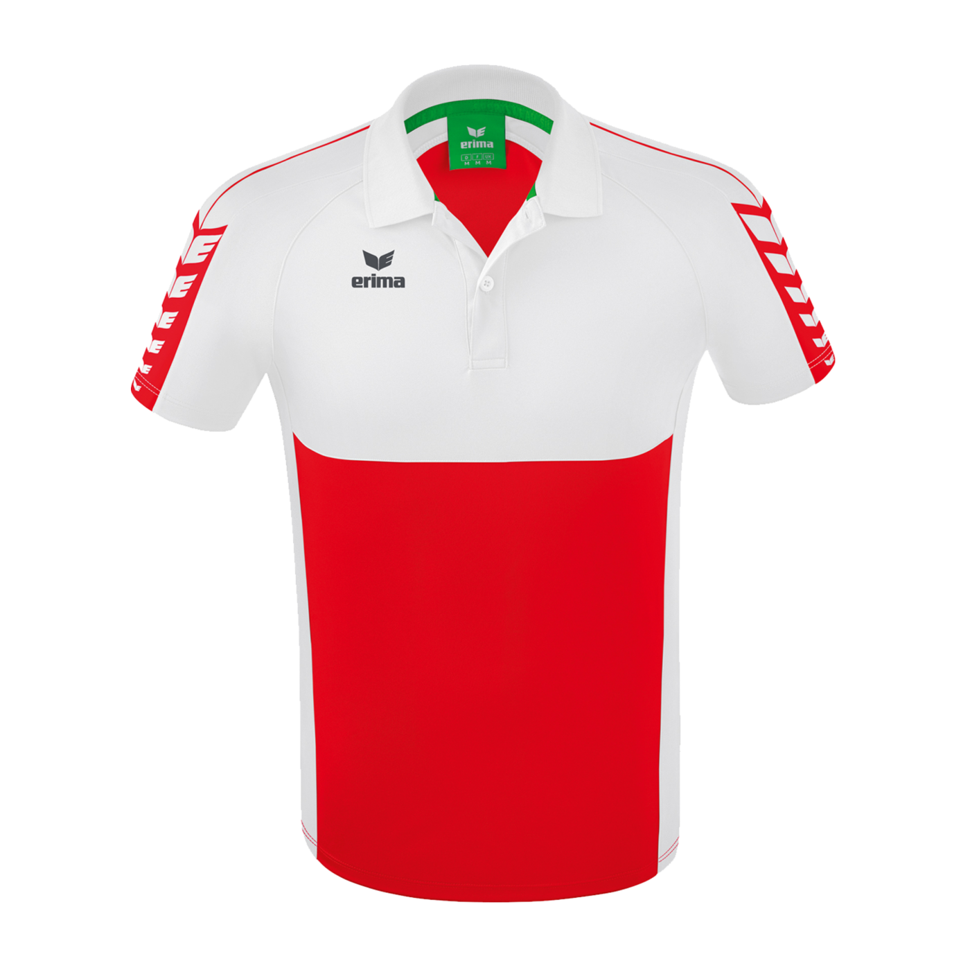 Erima Six Wings Poloshirt Rot Weiss