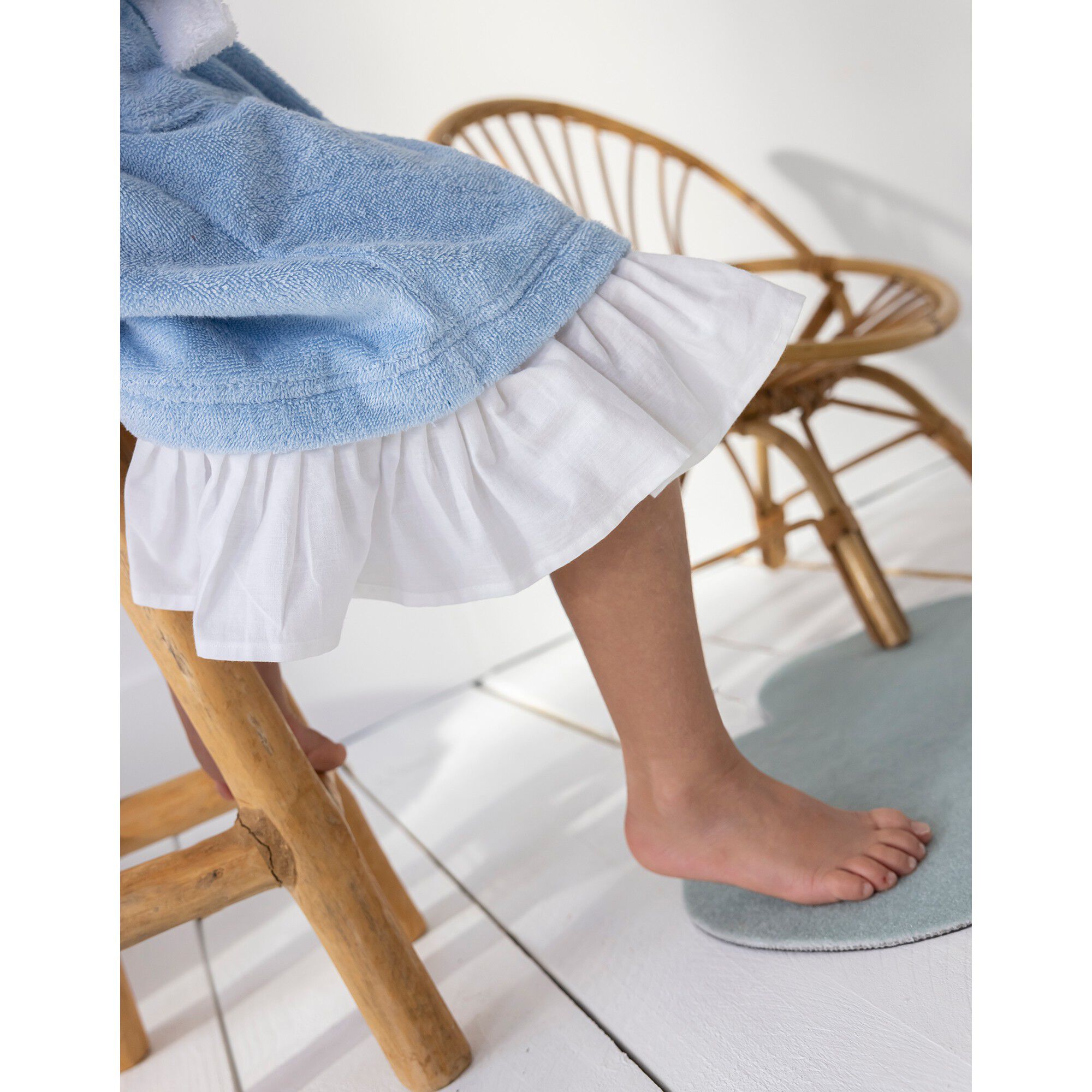 Peignoir de bain déguisement enfant princesse éponge coton