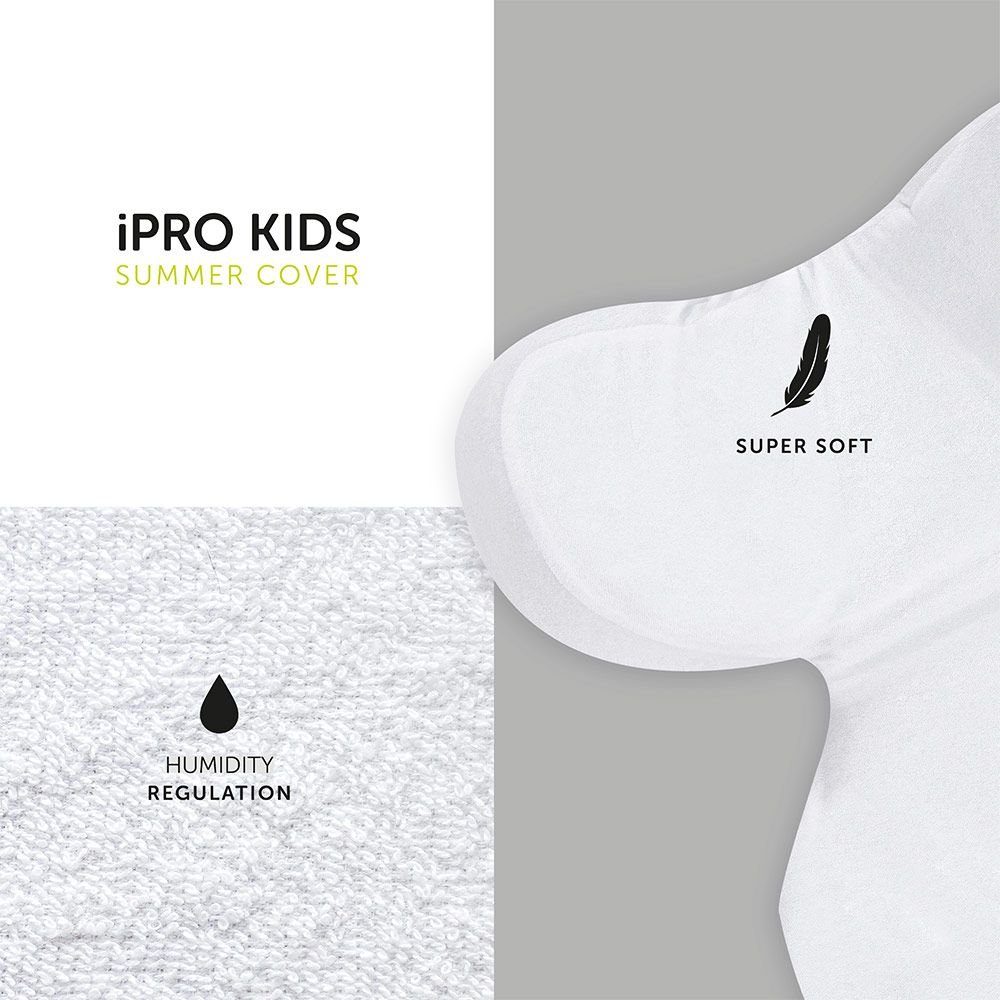 Hauck Autokindersitz Hauck Sommerbezug für Babyschale iPro Baby - Weiß, Sommerbezug für Babyschale iPro Baby weich, atmungsaktiv