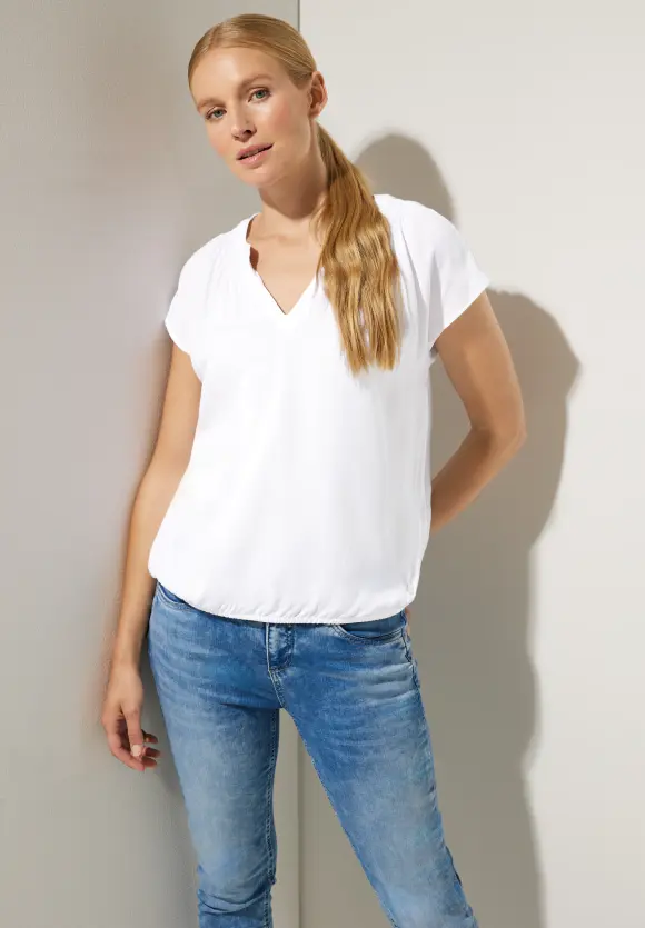 Street One Viskosebluse mit Elastiksaum
