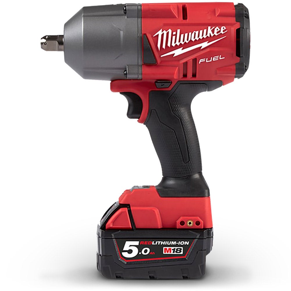Chave de impacto de alto torque Milwaukee Fuel de 18V e 1/2 polegada com eixo de travamento M18FHIWP12-0