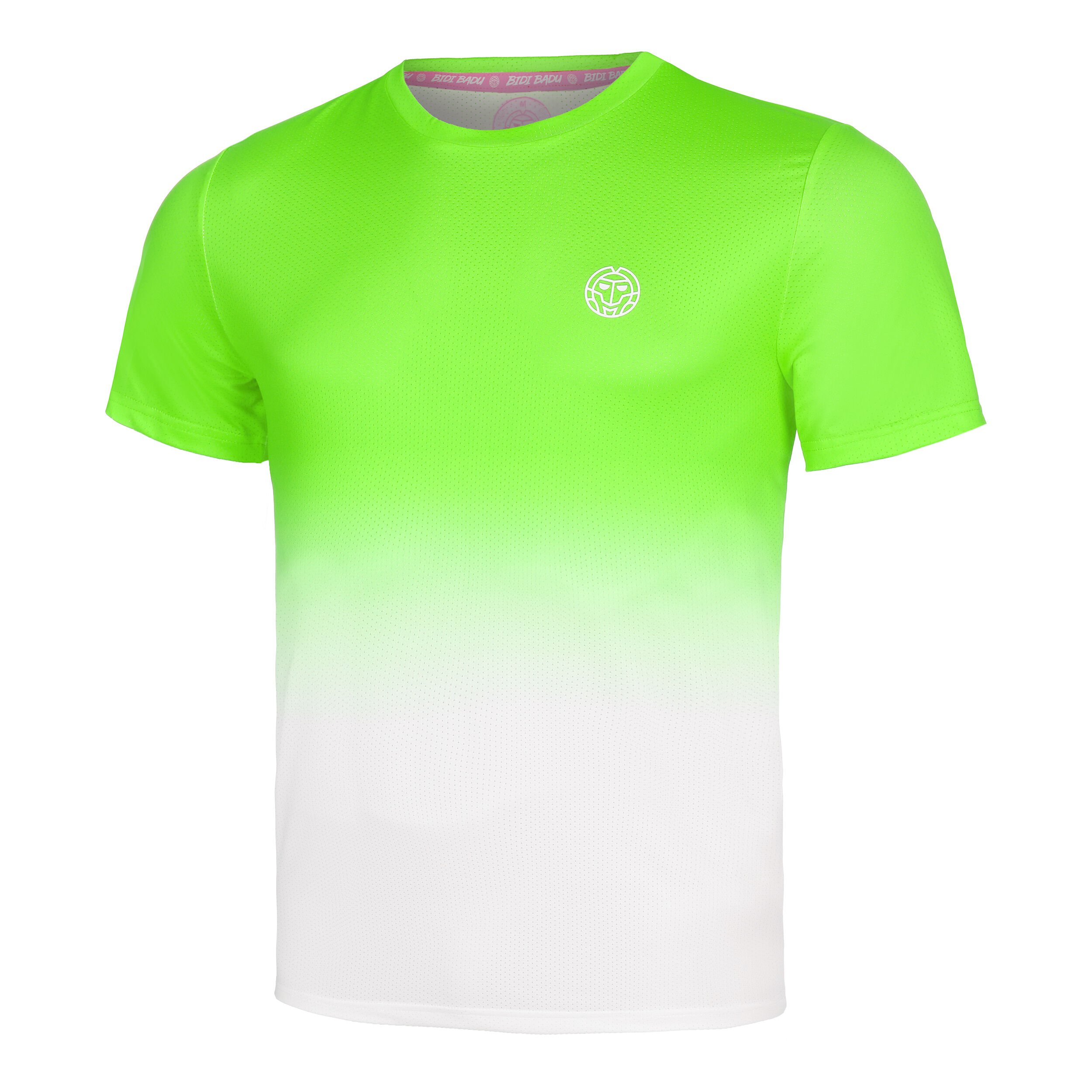 Crew Gradiant T-Shirt Herren - Neongrün, Weiß