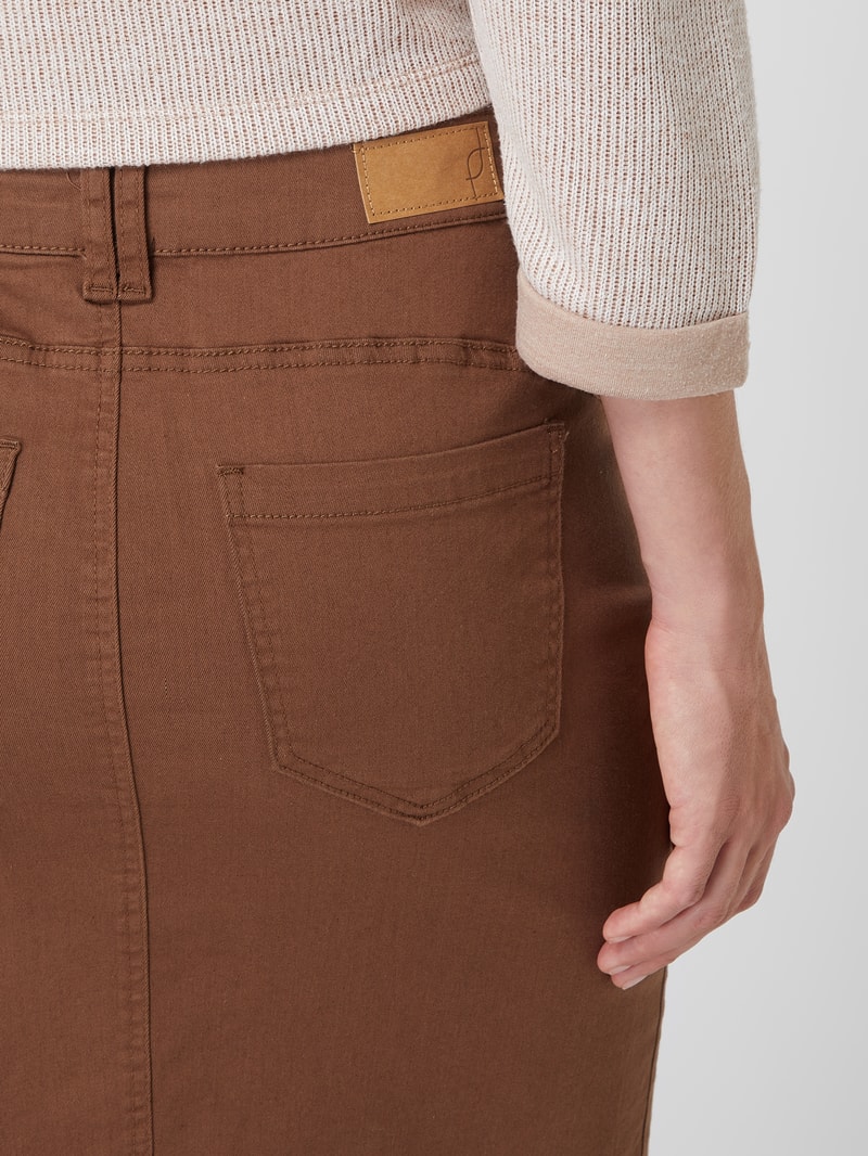 Rock mit Stretch-Anteil Modell 'Lomax' in hellbraun