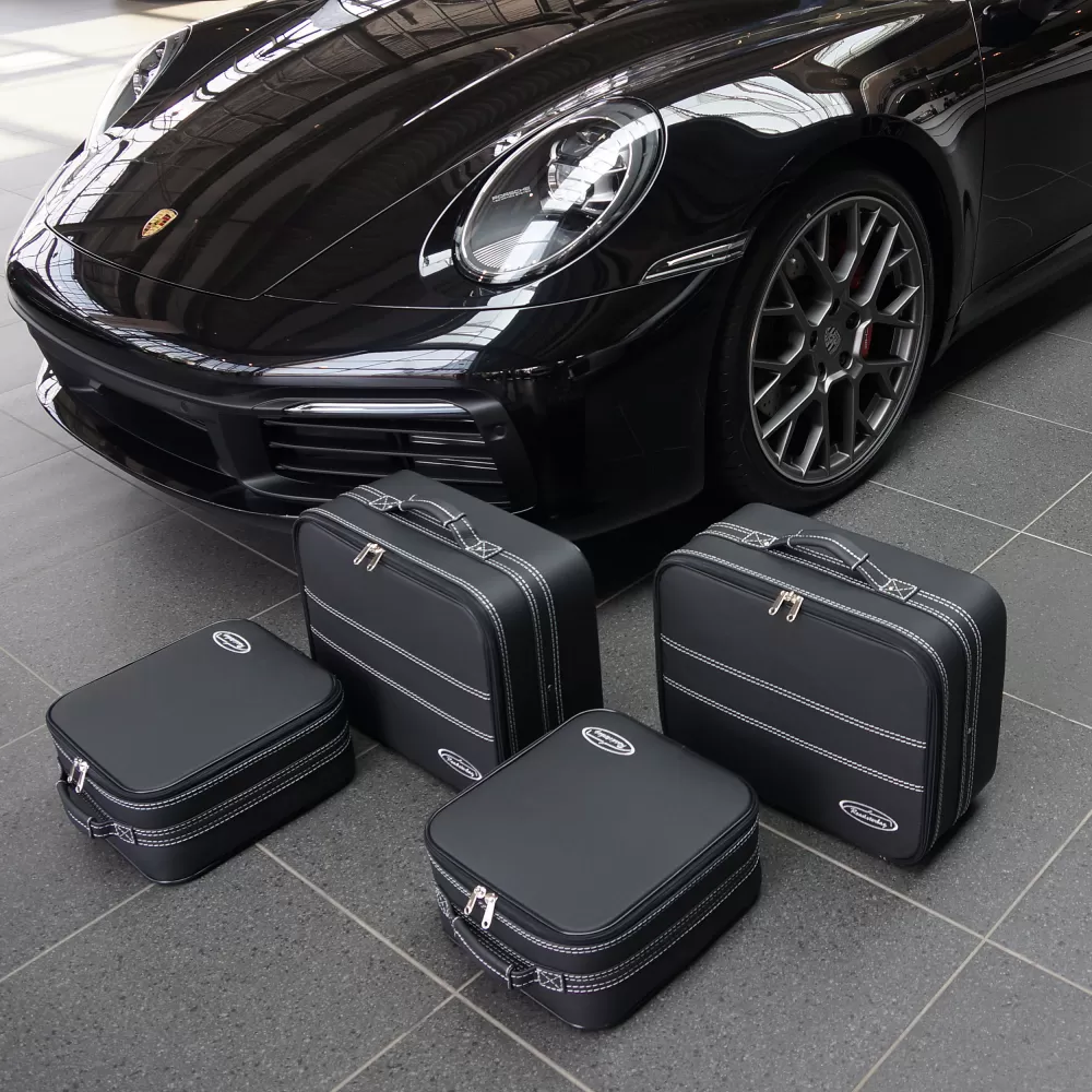 Roadsterbag Kofferset Porsche 911 (991+992)  Vollleder alle Modelle 90 Liter 4-tlg.