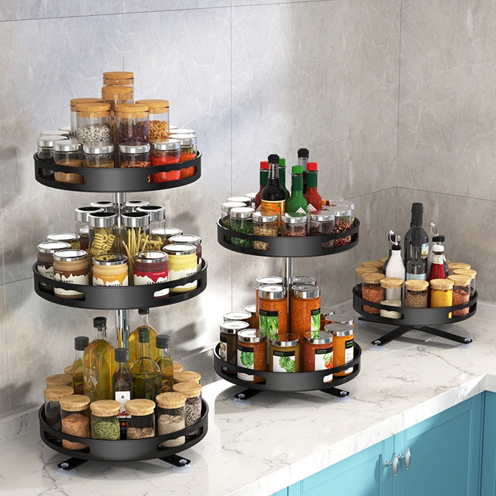 LENBEST Gewürzregal Gewürzregal Gewürzregal Stehend - Spices Gewürz Organizer - Spice Rack
