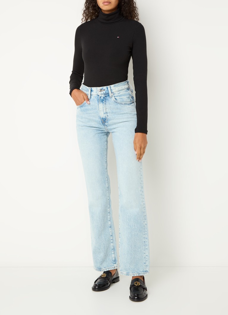 Tommy Hilfiger ribbed top with logo embroidery