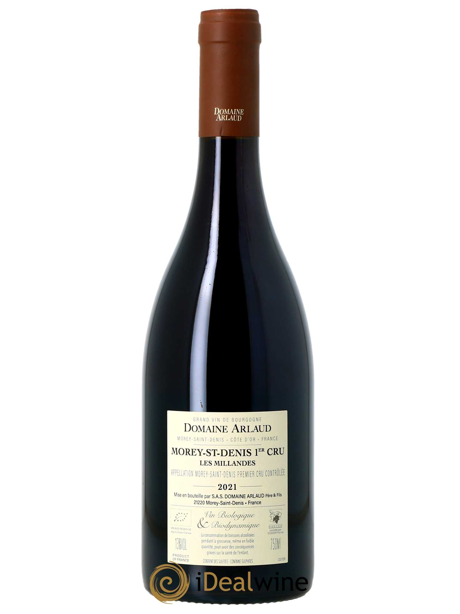 Morey Saint-Denis 1er Cru Les Millandes Arlaud  2021 - Lot de 1 Bouteille