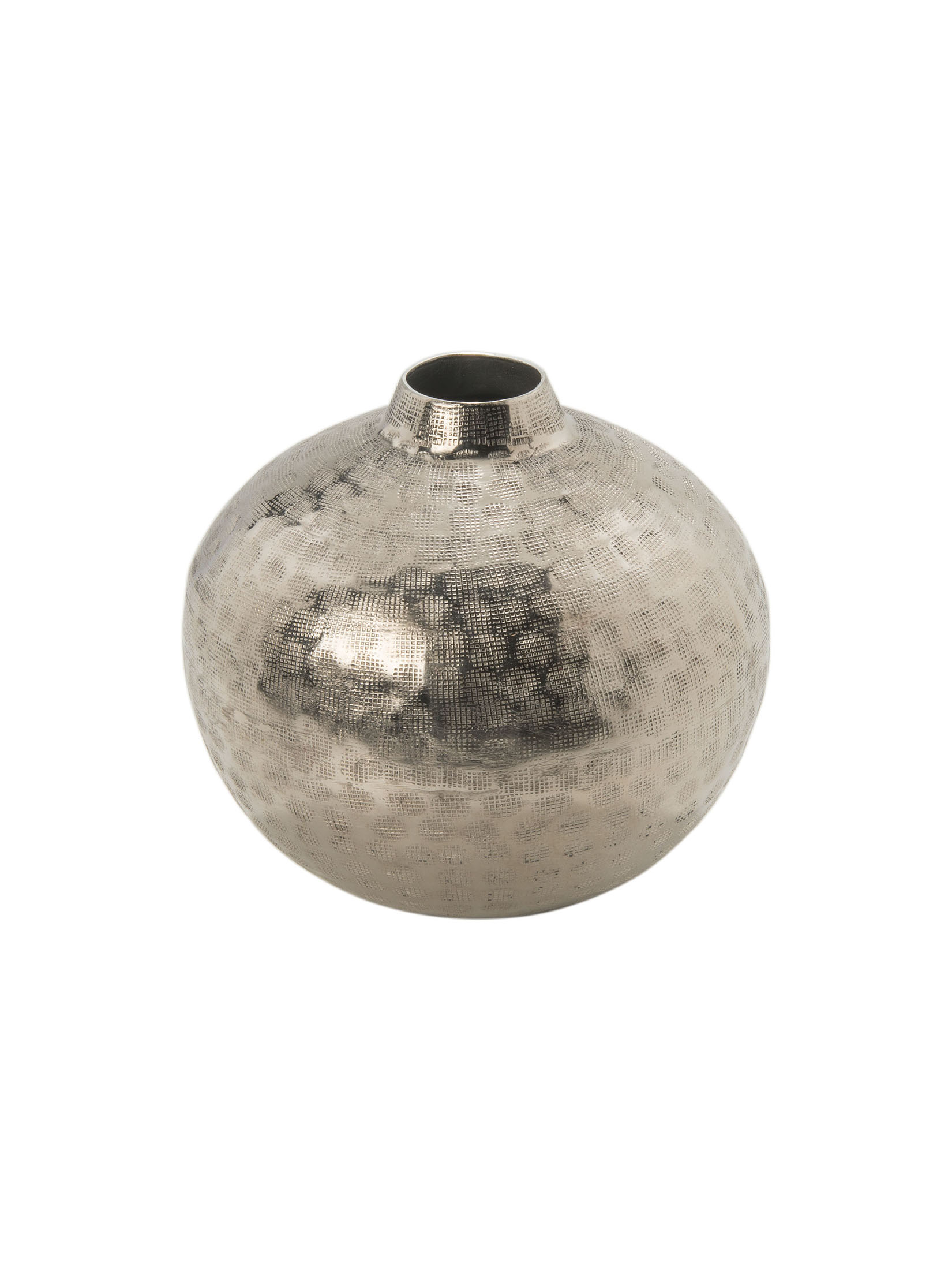 Silver Net Deko-Vase, Silber