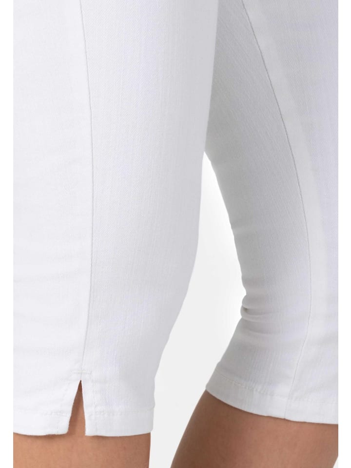 Timezone Capri Denim Jeans Shorts Kurze Bermuda Tight AleenaTZ 3/4 in Weiß günstig kaufen