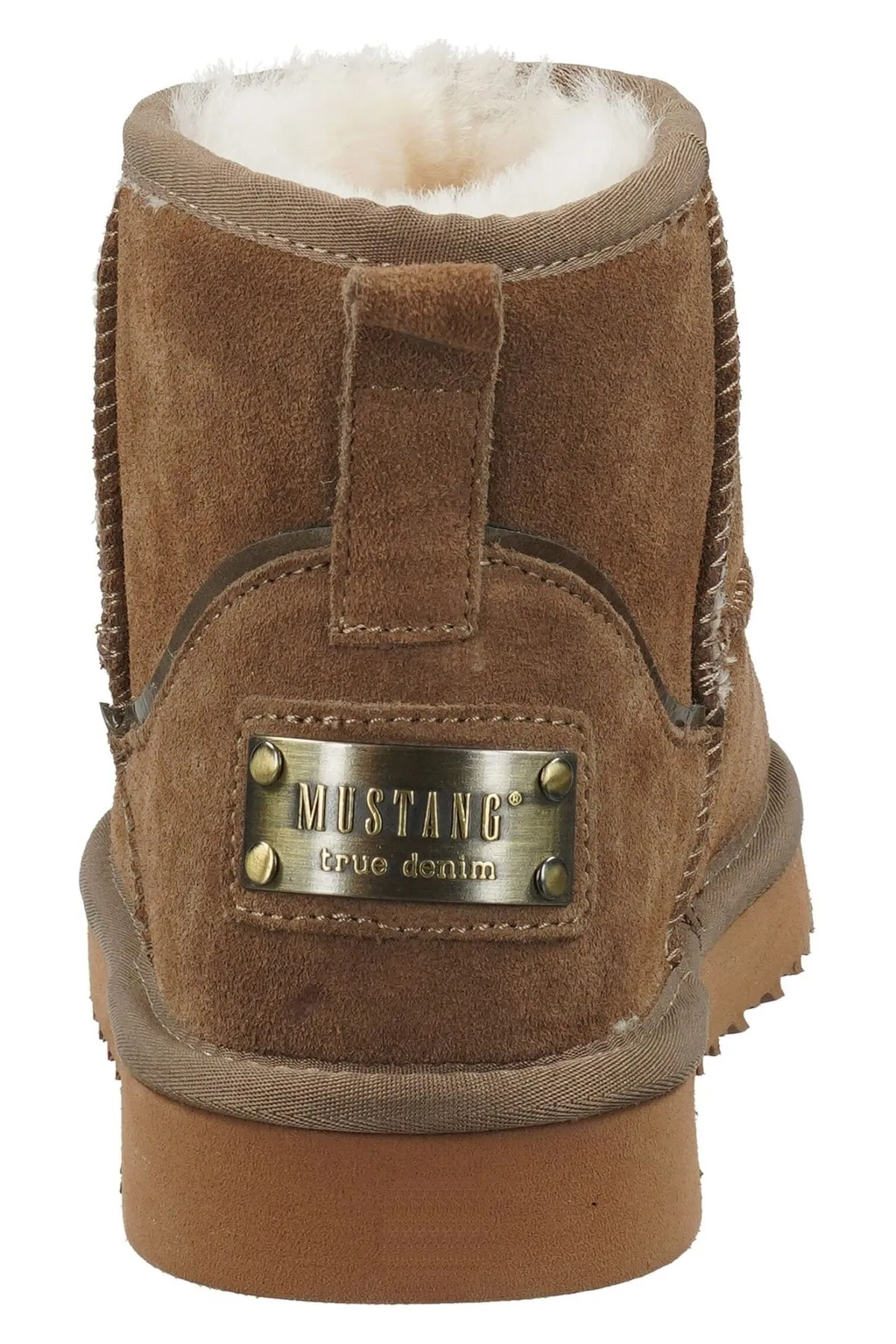Mustang  Stiefelette - Beige - Flacher Absatz