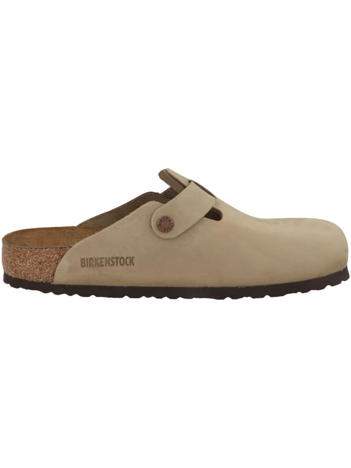 Birkenstock Clogs Boston SFB geöltes Naturleder Weichbettung normal in hellbraun günstig kaufen 47