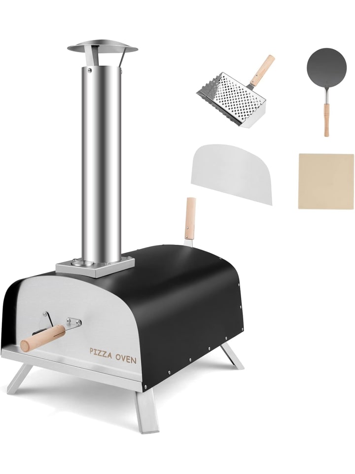 COSTWAY Pizzaofen Outdoor in Schwarz günstig kaufen onesize