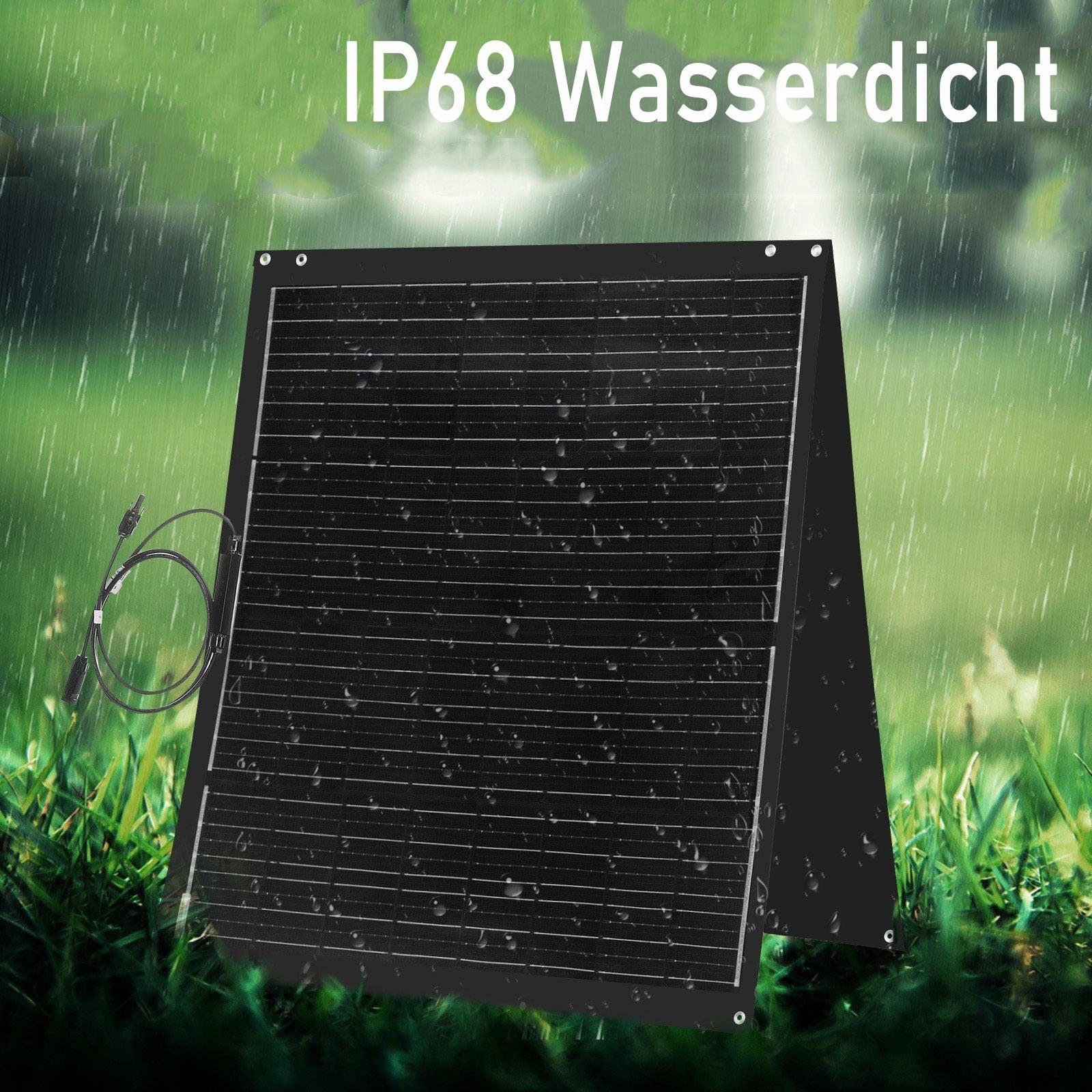 kehot Solarmodul Biegbar 200W 18V Monokristallin Solarpanel Schindelzellen Solaranlage, Solaranlage Photovoltaik für 12V Akku Wohnmobil Auto Camper Garten