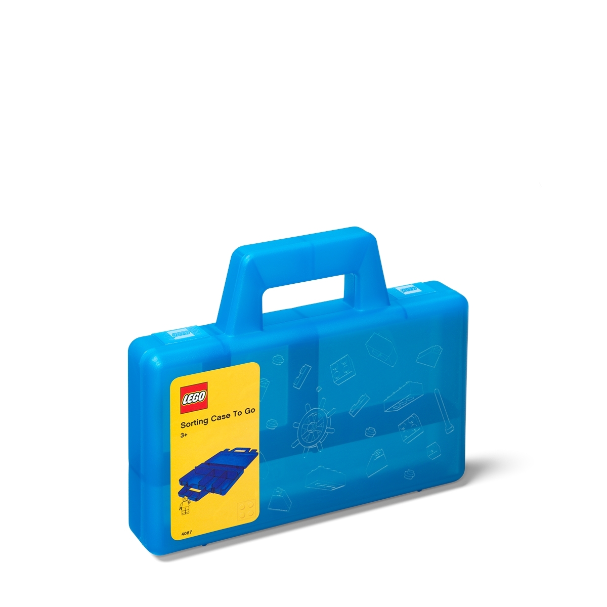 Tragbare Sortierbox in transparentem Blau 5005890