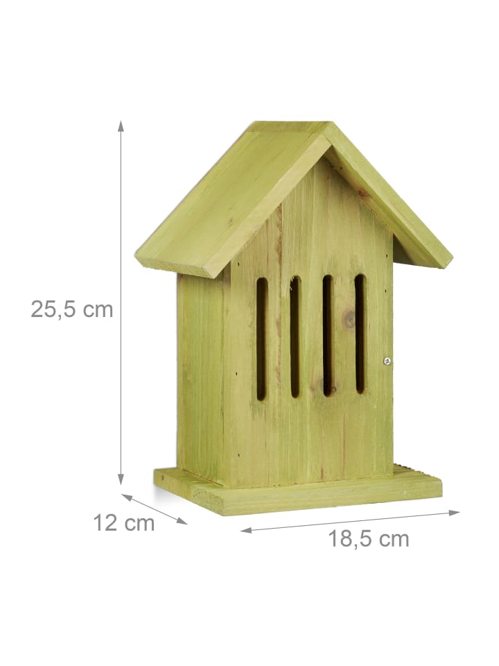 relaxdays Schmetterlingshaus in Grün - (B)18,5 x (H)25,5 x (T)12 cm günstig kaufen onesize