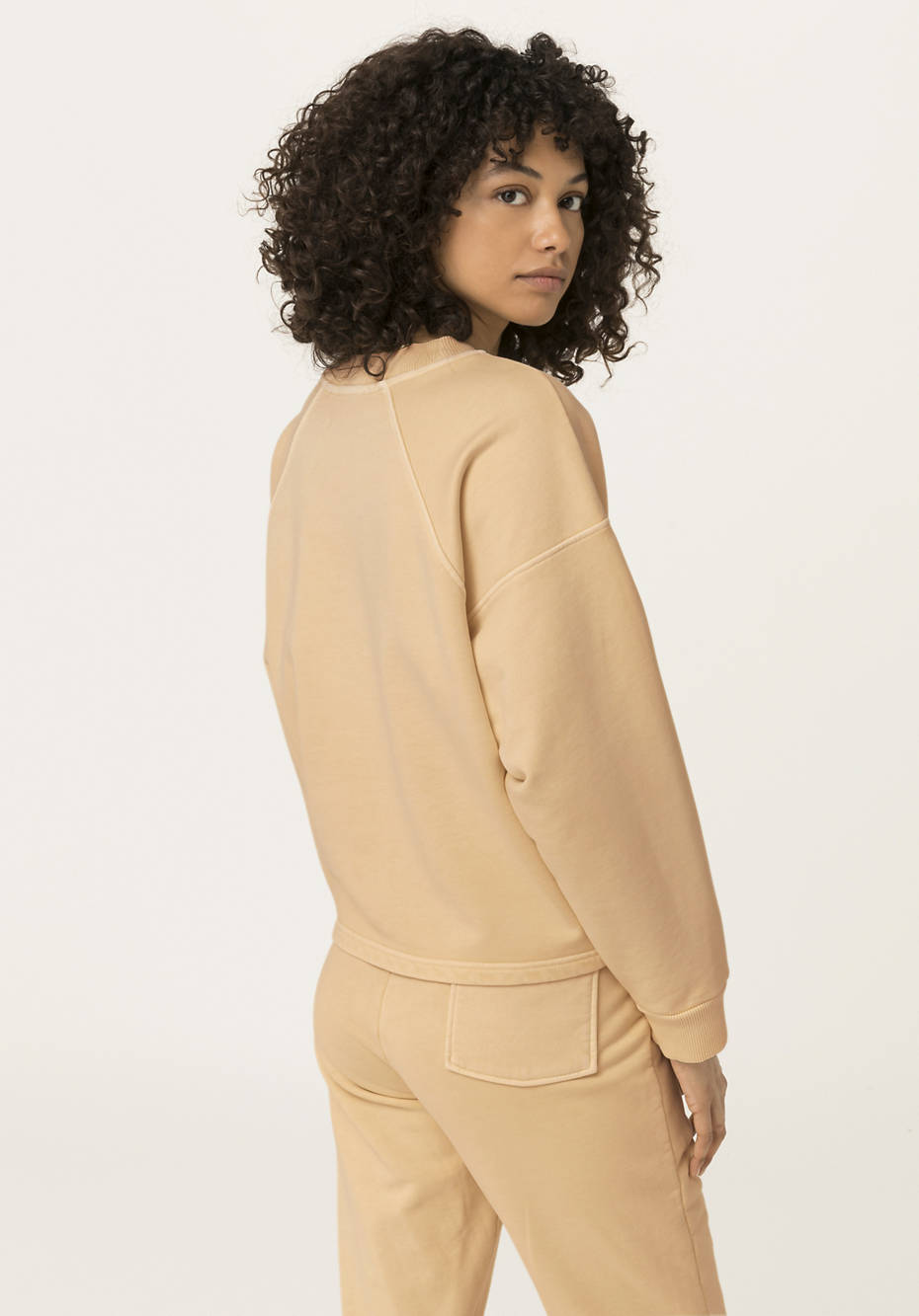Sweatshirt mineralgefärbt aus reiner Bio-Baumwolle