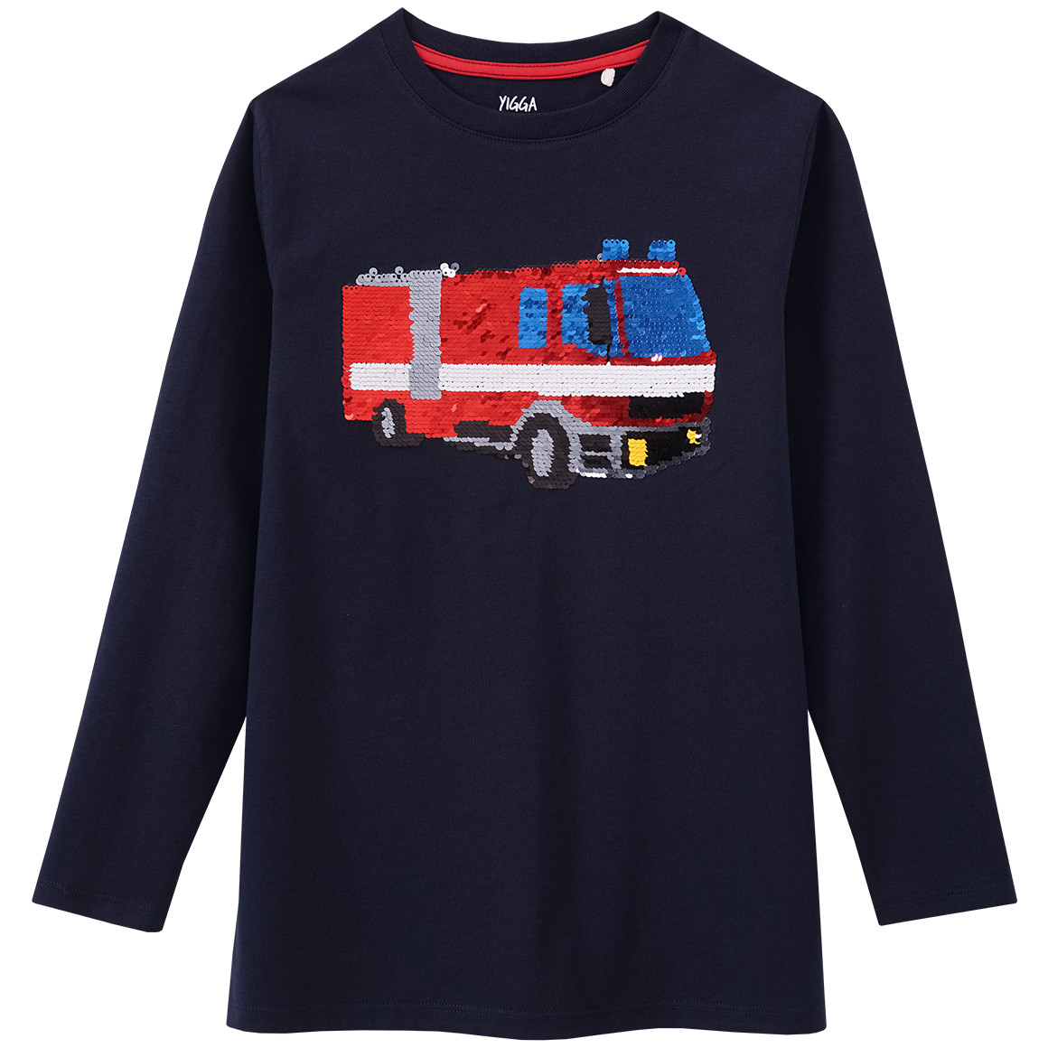 Jungen Langarmshirt mit Wendepailletten