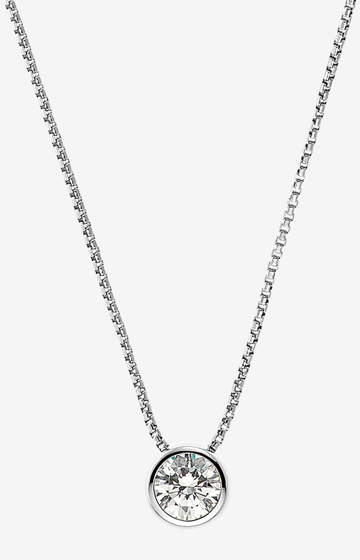 Halskette mit Zirkonia in Silber