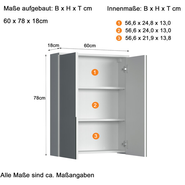 Spiegelschrank Wons