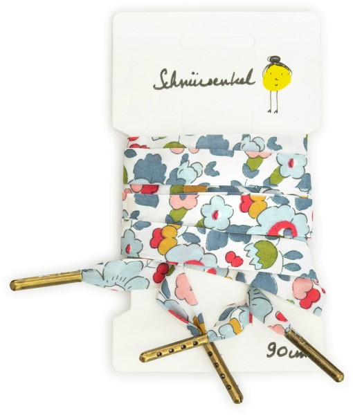 French Freluch ~ Baumwoll Schnürsenkel ~ Light Blue