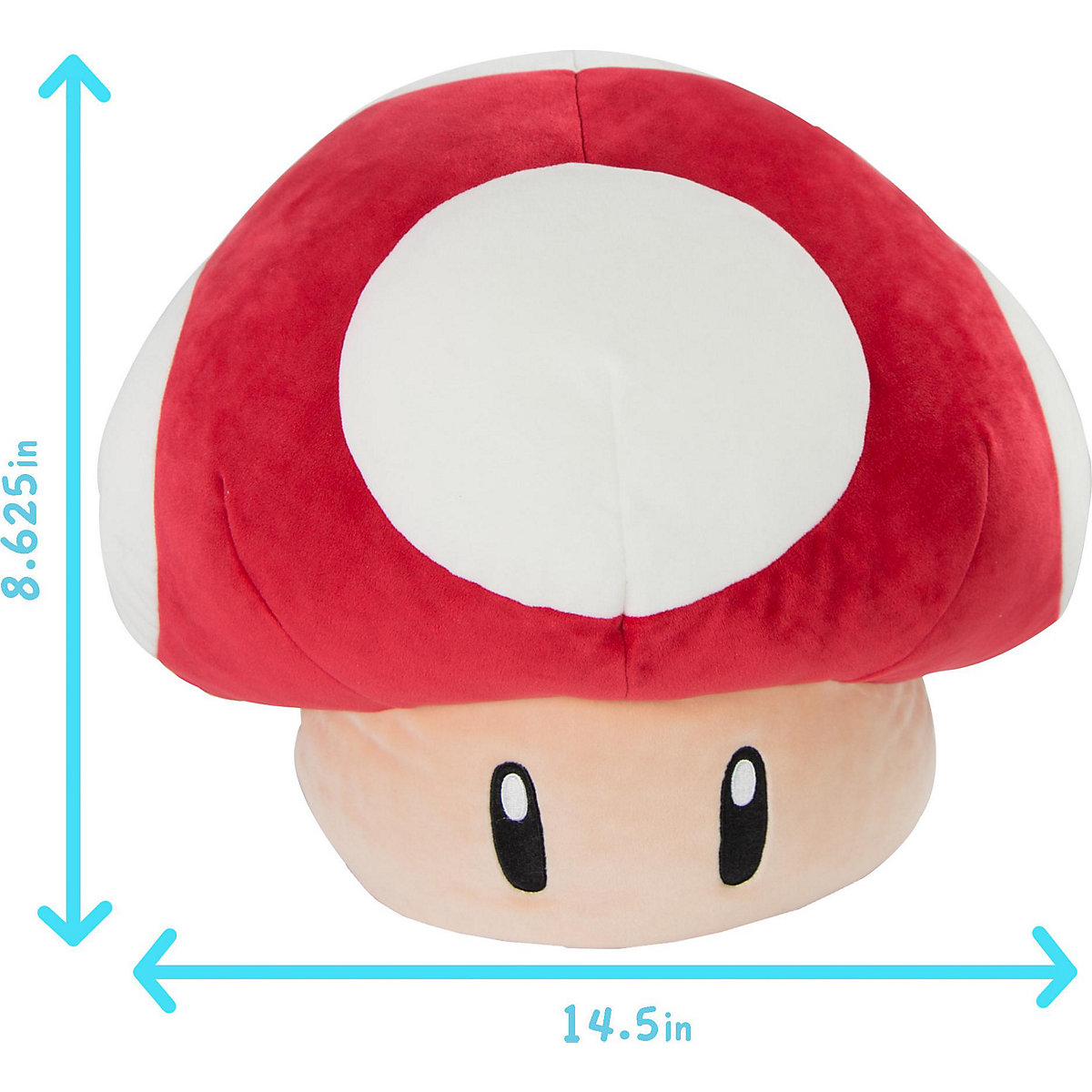 Plüschkissen Club Mocchi-Mocchi Red Mushroom Mocchi, 37 x 22 cm