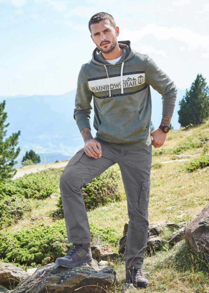 Loose Fit Cargohose, Straight