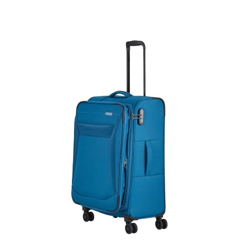 Travelite CHIOS Trolley mit 4 Rollen Größe M - Petrol