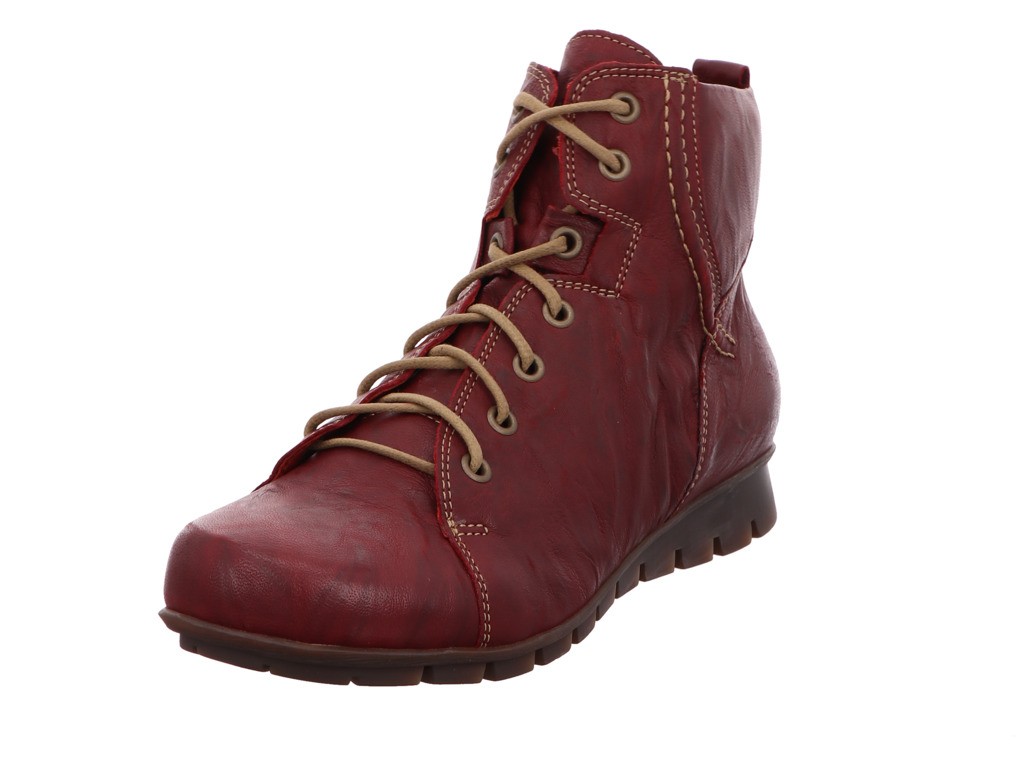 THINK Schnür-Stiefeletten rot MENSCHA
