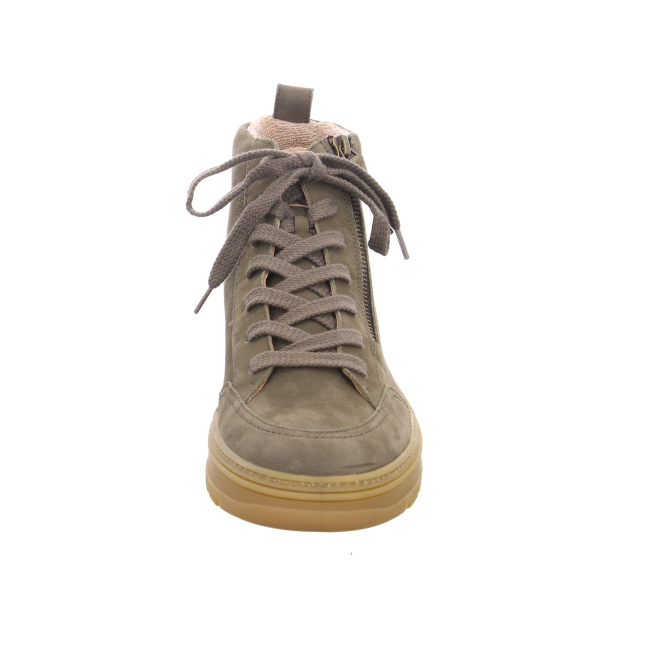 PAUL GREEN Stiefeletten grün Sportnub/Napm. military/messin
