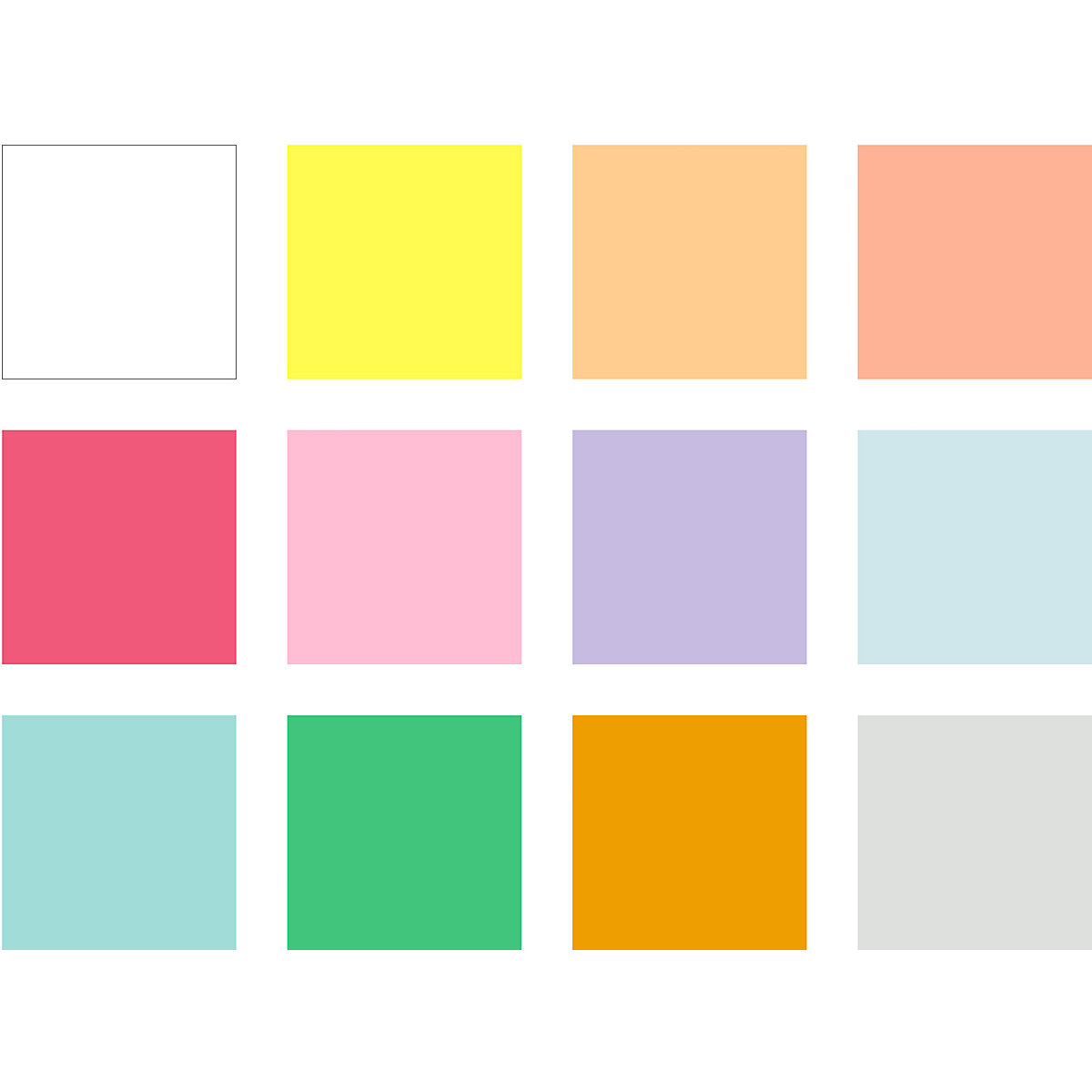 Sechskant-Buntstifte Pastell, 12 Farben