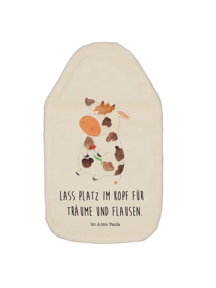 Mr. & Mrs. Panda Wärmflasche Kuh mit Spruch in Weiß günstig kaufen onesize