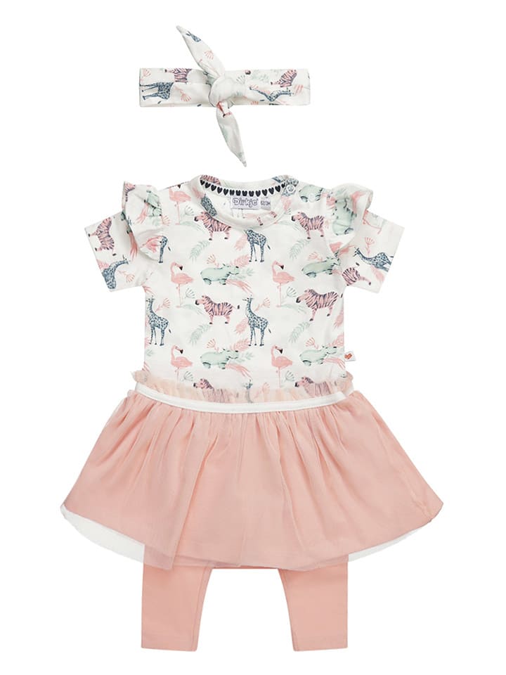 Dirkje 3tlg. Outfit in Weiß/ Rosa günstig kaufen