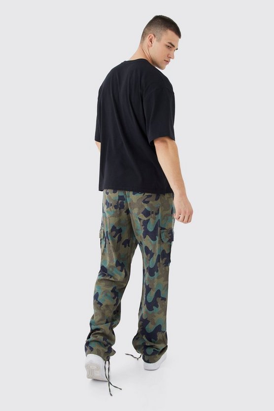 Tall lockere Camouflage Cargo-Hose