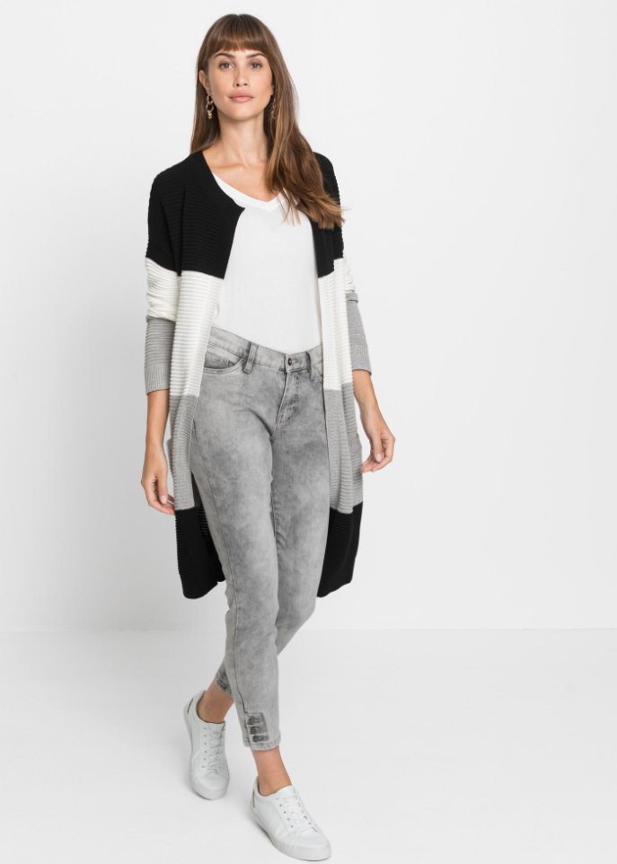 Longstrickjacke