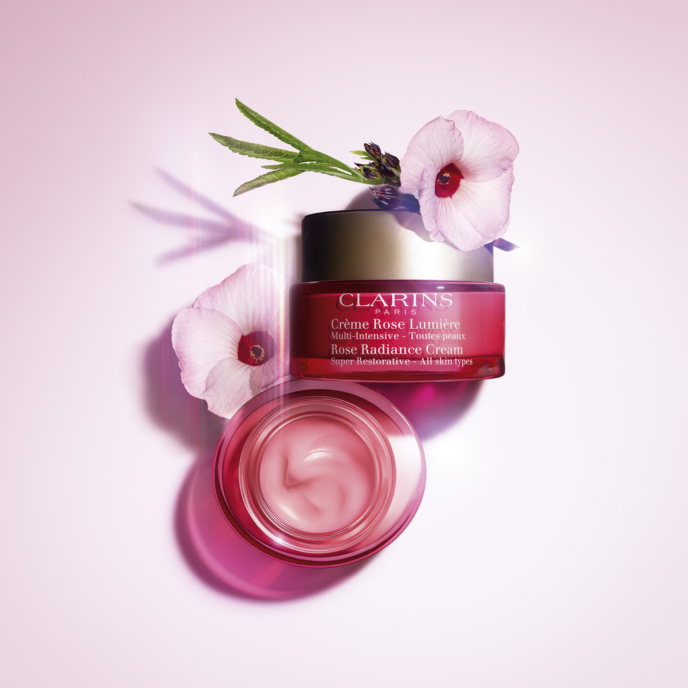Clarins Crème Rose Lumière Multi-Intensive - Toutes peaux Soin anti-âge