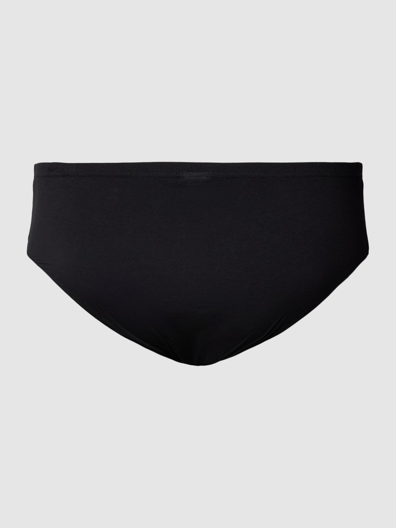 PLUS SIZE Slips im 2er-Pack mit Logo-Detail Modell 'SPIRIT' in schwarz