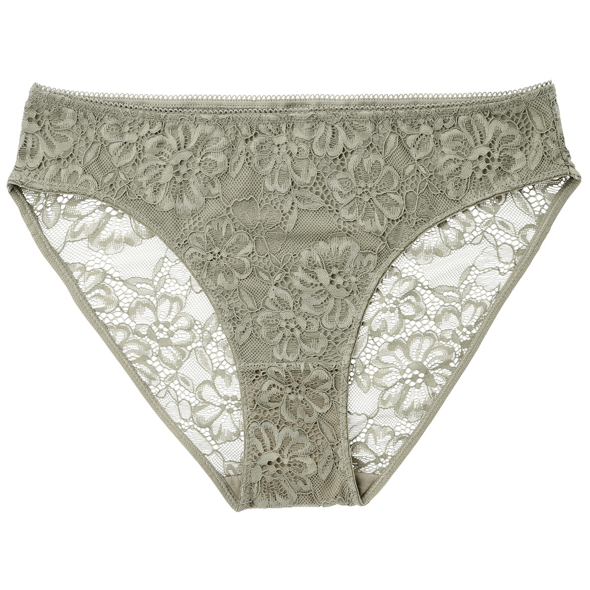 Damen Slip aus floraler Spitze