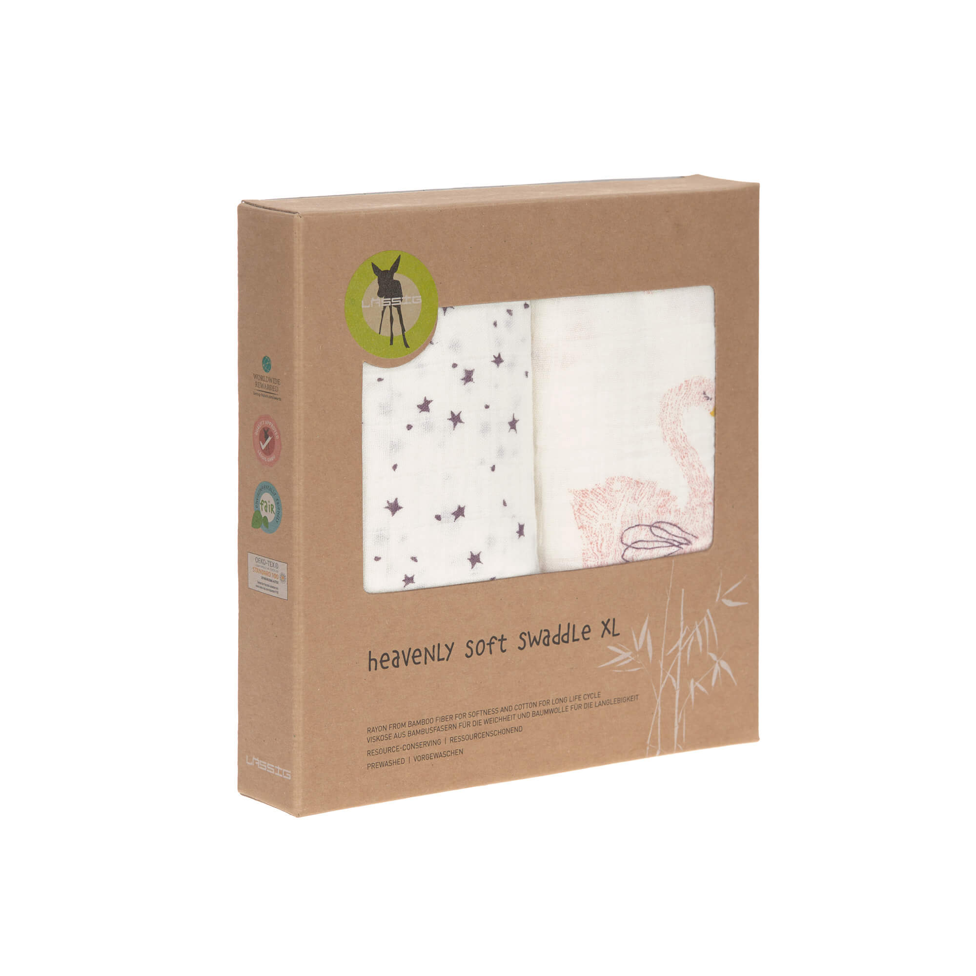 Mulltücher (2 Stk) - Heavenly Soft Swaddle XL, Little Water Swan
