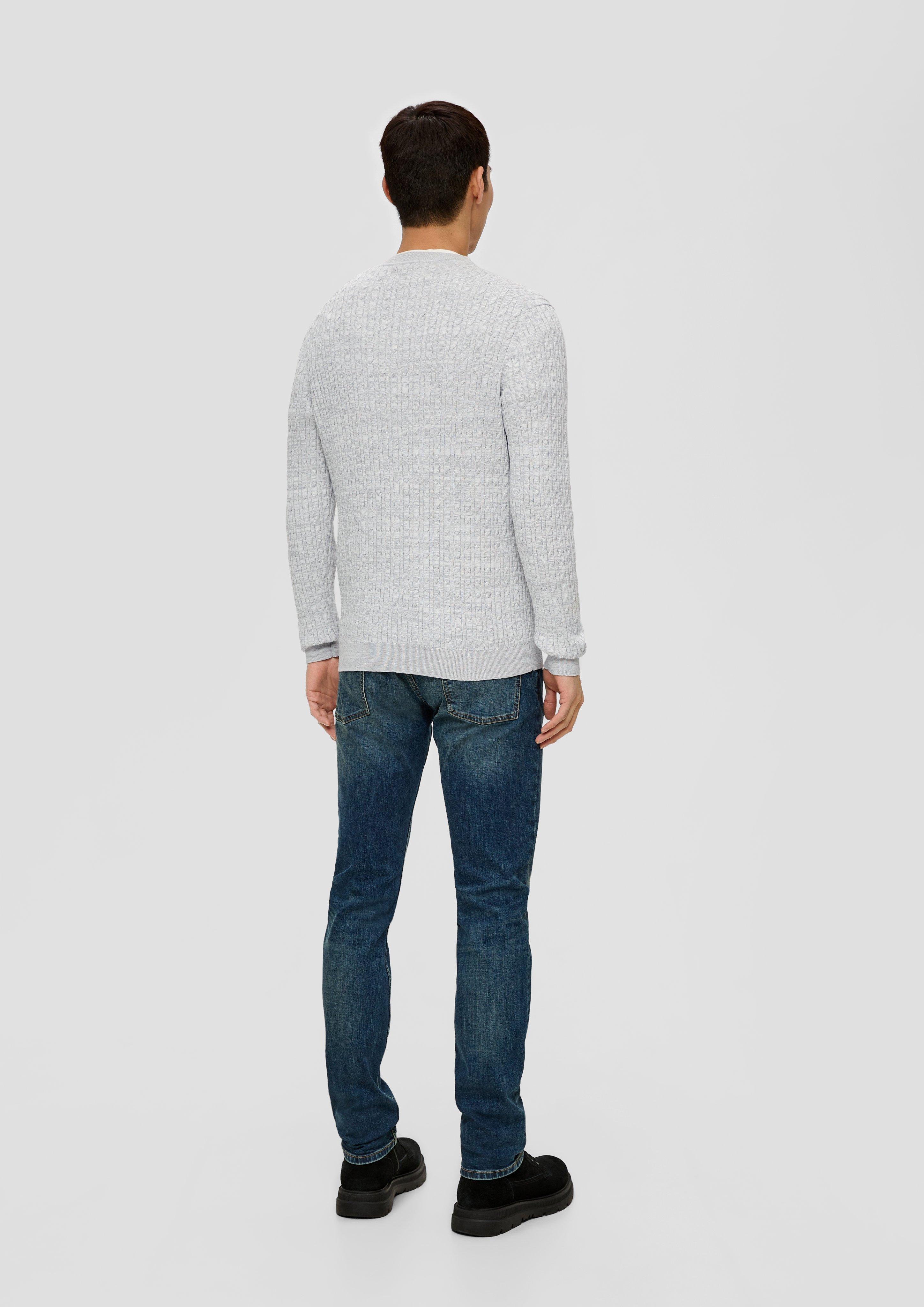 Strickpullover mit Zopfmuster  2137431-90X1