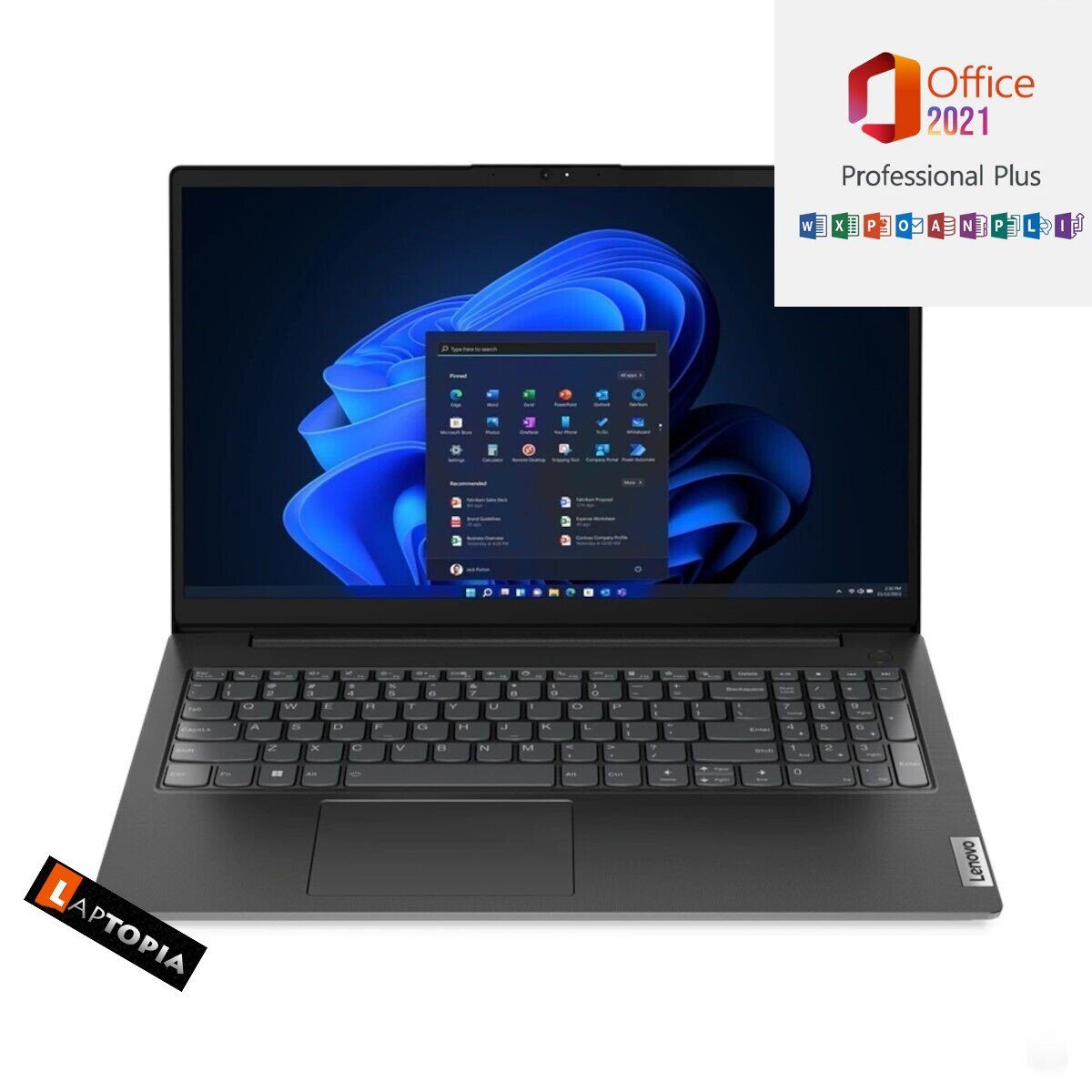 Lenovo V15-G4, 16GB RAM, Business-Notebook (39,00 cm/15.6 Zoll, Intel Core i5 1235U, Iris Xe, 500 GB SSD, Windows 11 Pro, MS Office 2021 Pro Dauerlizenz)